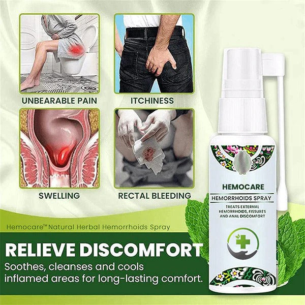 Herbal Piles & Fissure Pain Relief Hemorrhoids Spray