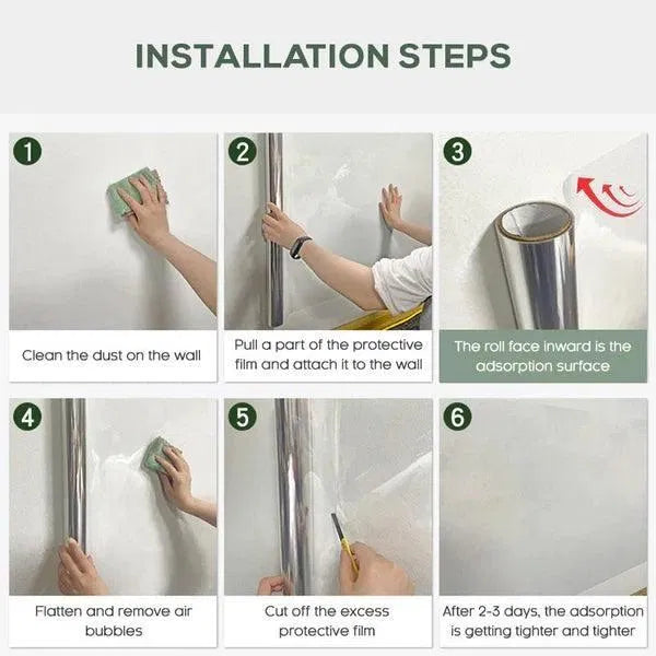 Self- Adhesive Transparent Electrostatic Wall Protection Film (Buy 1 Get 1)