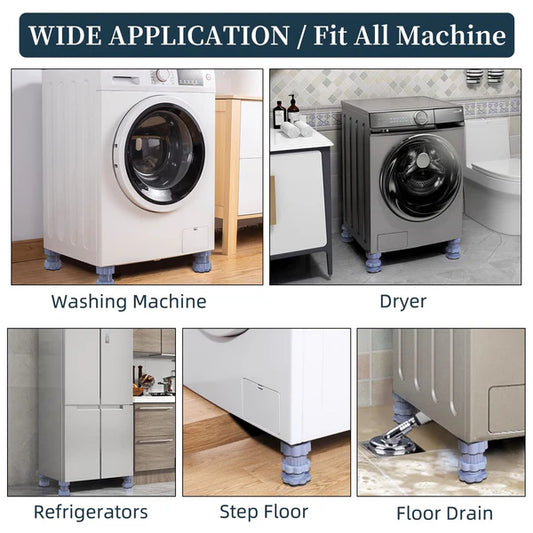 TravoShop™️ Washing Machine Adjustable Height Footpads (Pack of 4)