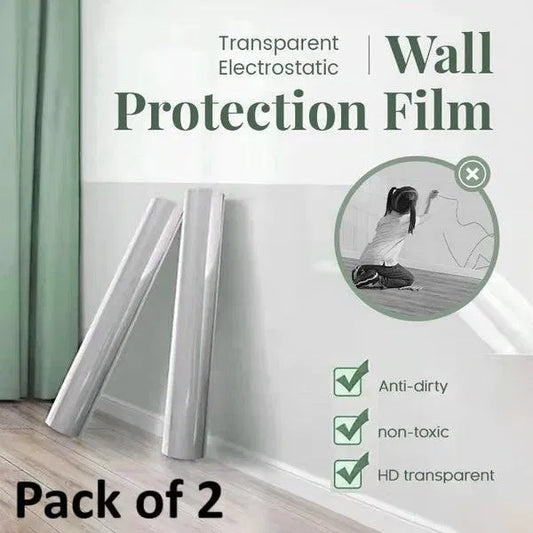 Self- Adhesive Transparent Electrostatic Wall Protection Film (Buy 1 Get 1)